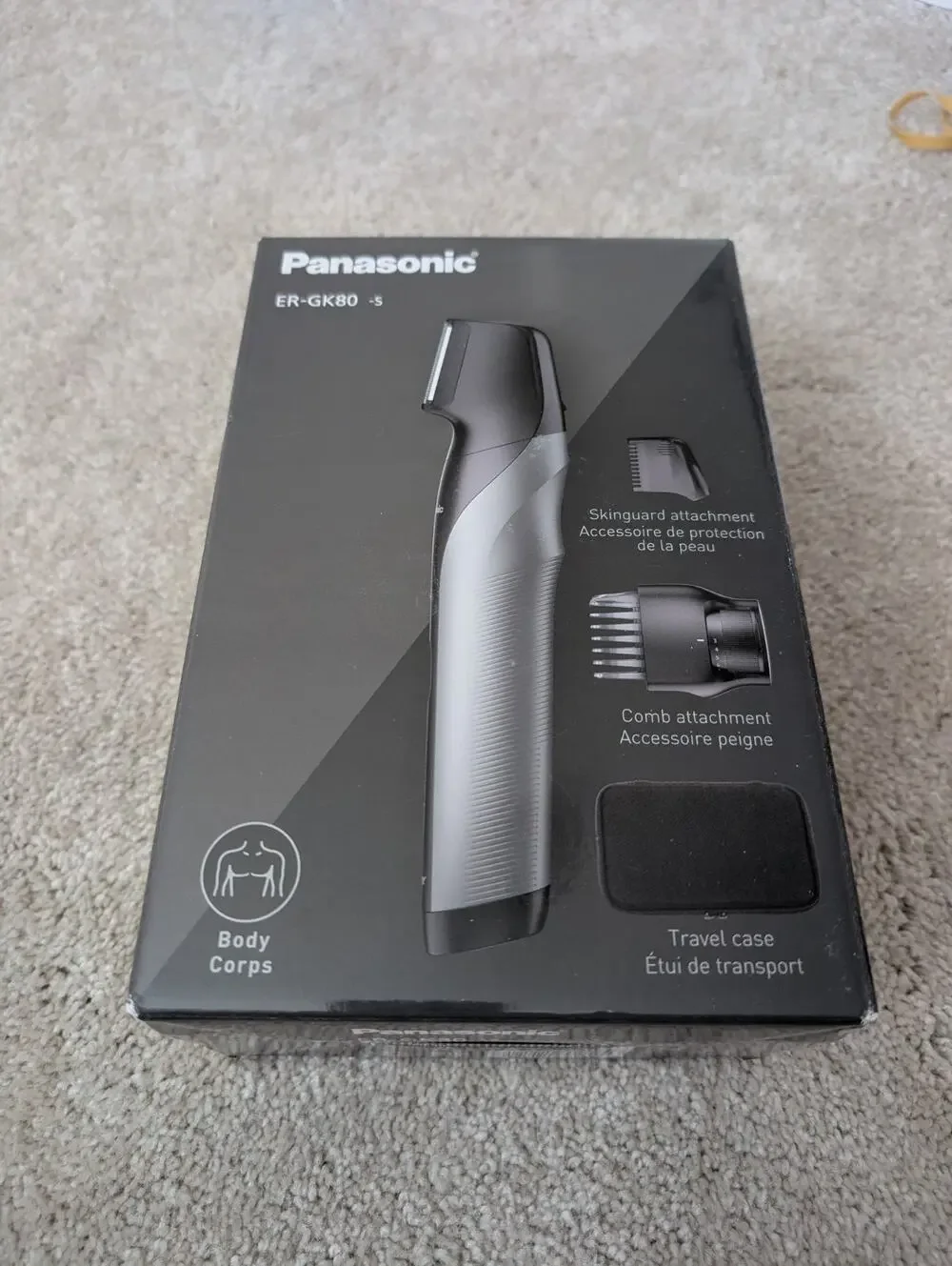 *NEW* Panasonic Body Groomer Wet/Dry Cordless Trimmer w/attachments (ER-GK80-S)